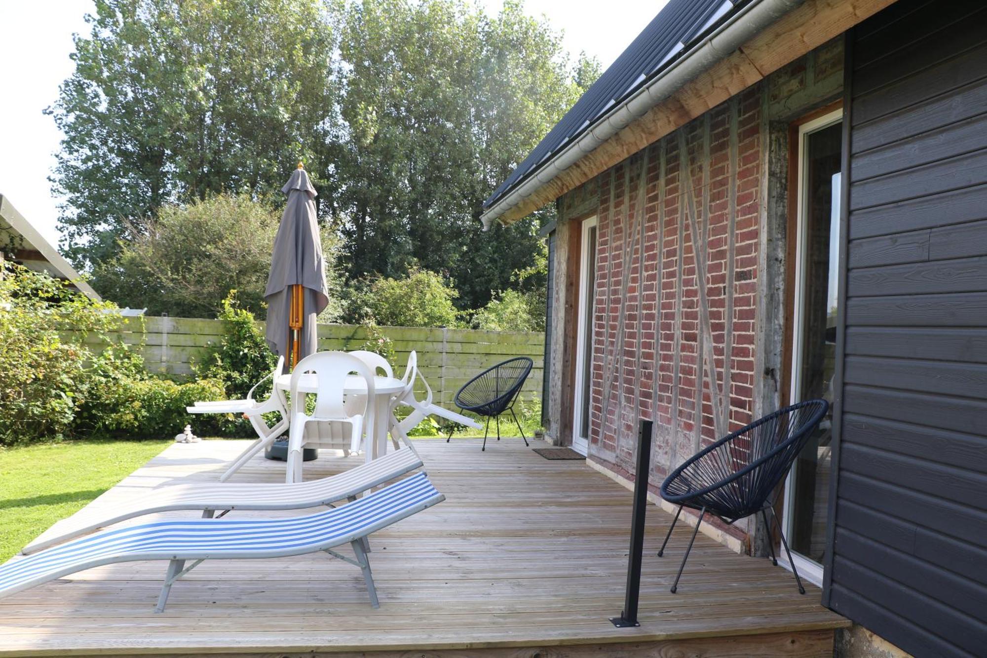 Jolie Maison En Bord De Mer A Pourville Hautot-sur-Mer Exteriör bild